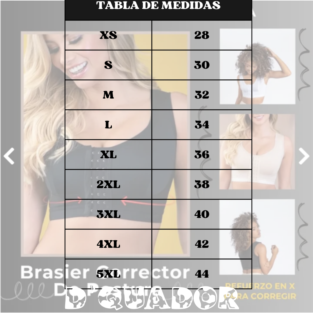 BRASIER CORRECTOR DE POSTURA CON REALCE